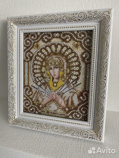 Изготовление икон из бисера
