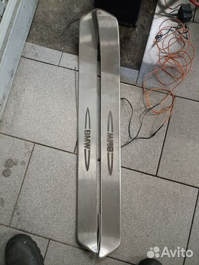 Накладки на пороги с подсветкой оригинал бмв е60