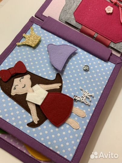 Развивающая книга из фетра