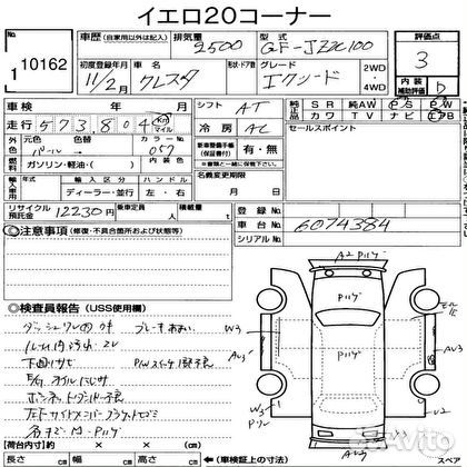 Авто Toyota Cresta JZX100 1jzge