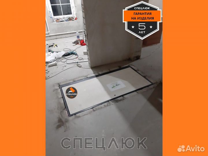 Люк в подвал скрытый с газлифтами