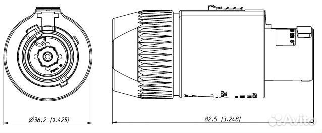 Разъем Neutrik NAC3FC-HC