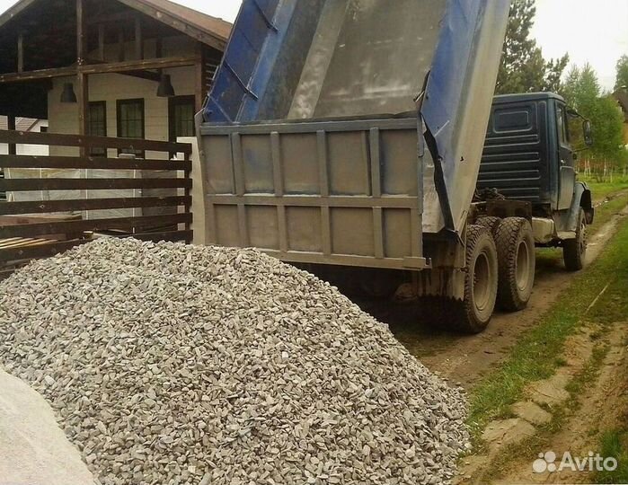 Щебень гравийный с доставкой