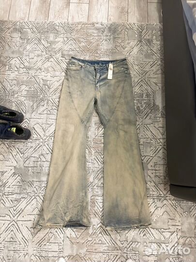 Джинсы клеш rick owens bootcut