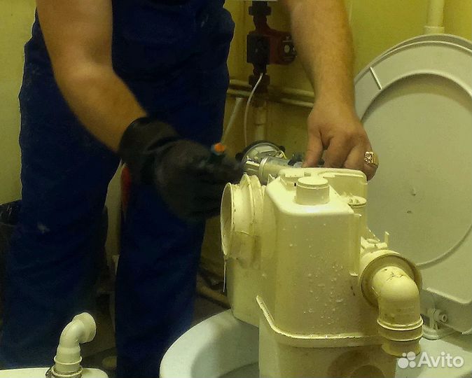 Чистка ремонт монтаж насоса тип. сололифт Sololift