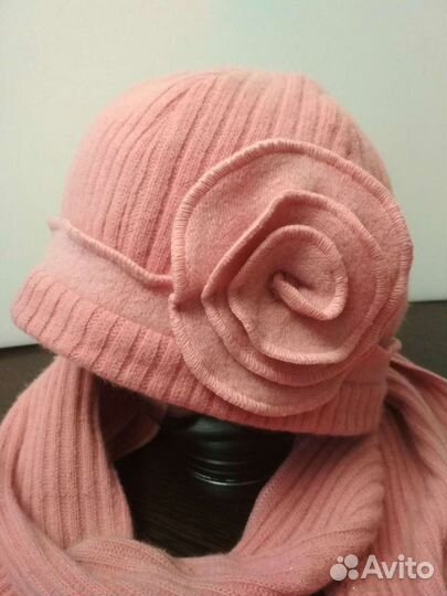 Шапка и шарф женские
