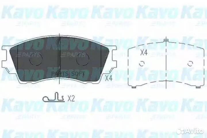 Kavo parts KBP-4529 Колодки тормозные mazda xedos