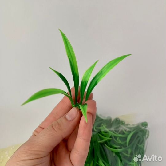 Искусственная зелень, лист осоки