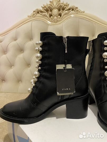 Ботинки Zara кожа