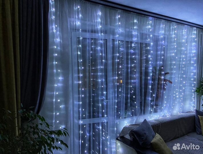 Гирлянда штора