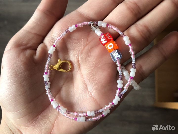 Чокер из бисера и кольцо