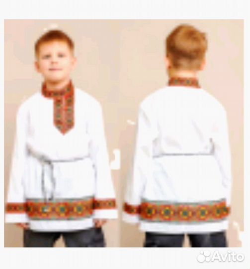 Карнавальная рубашка рубаха косоворотка детская