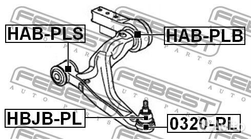Пыльник опоры шаровой нижнего рычага 42.65x33.4x21