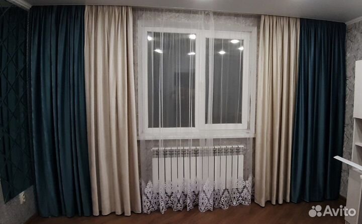 Шторы Канвас/Велюр/Мрамор/Рогожка/Лён/Блэк аут