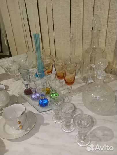 Набор чайный Польша, графины, лафитники СССР