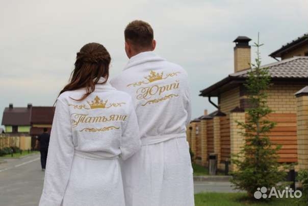 Халаты с вышивкой ручной работы 100 махра