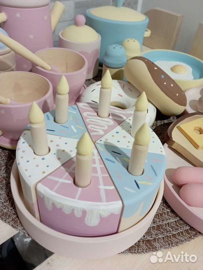 Посуда детская деревянная