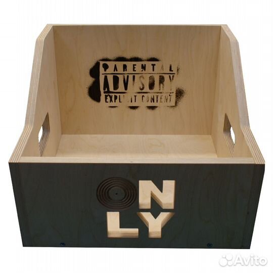 Ящик для хранения 100 виниловых пластинок V.only