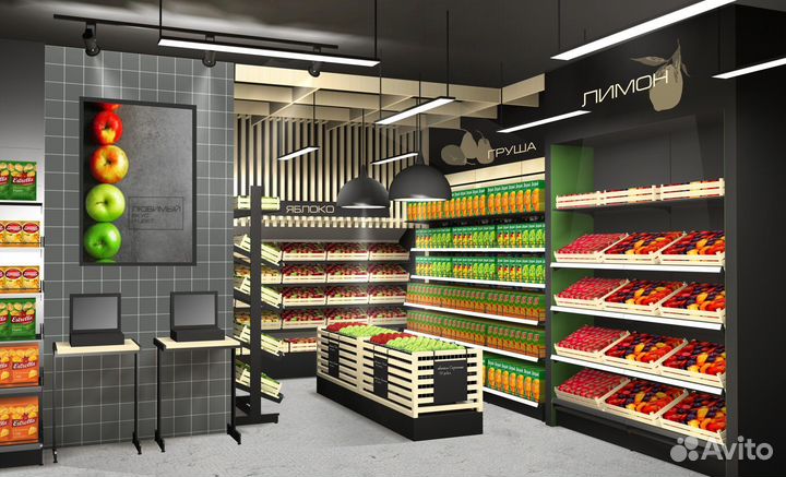 Выкладка продуктов ночь