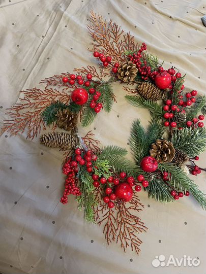 Новогодний венок на дверь