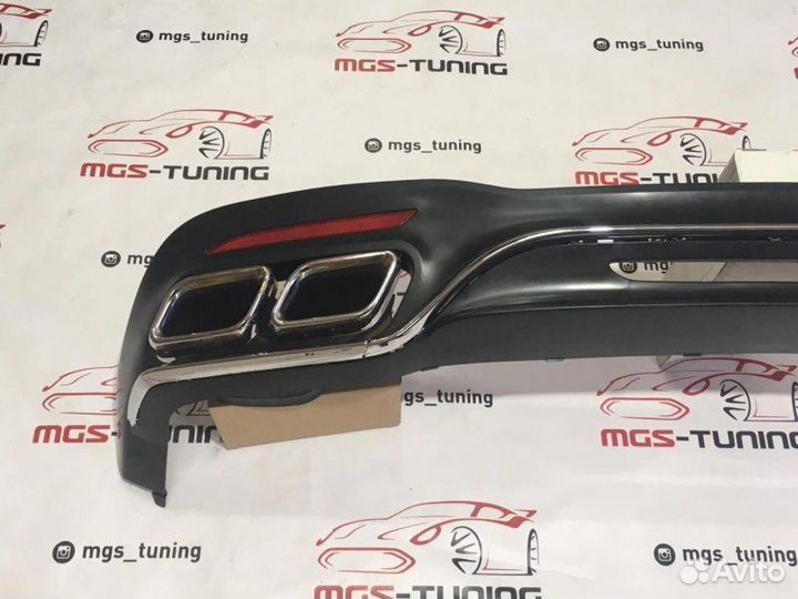 Задний диффузор с насадками S63 AMG W222