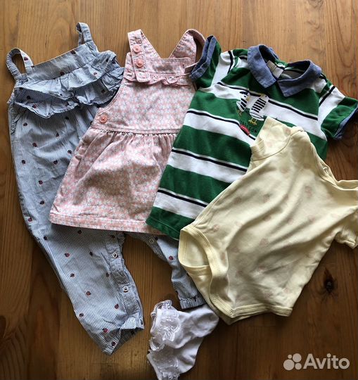 Пакет фирменных вещей (HM carters chico sela)