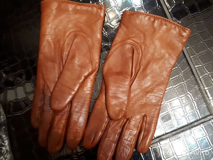Перчатки женские кожаные 6.5