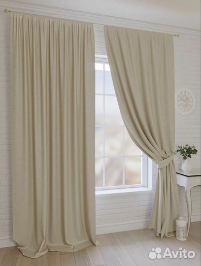 Готовые шторы плотные не пропускают солнце