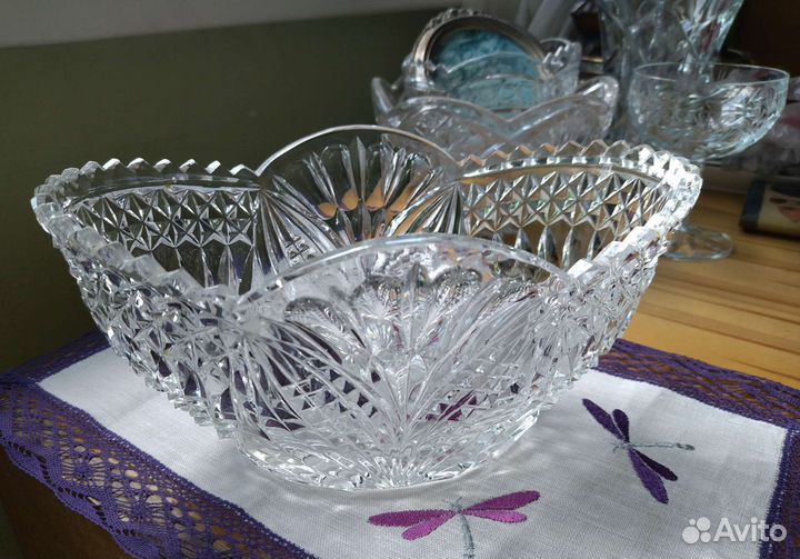 Хрустальная ладья или салатник