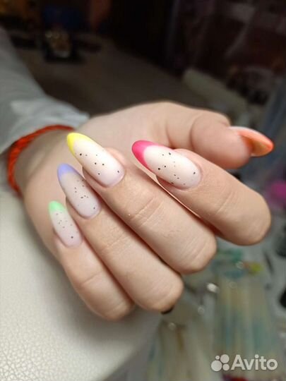 Маникюр,покрытие гель лаком, наращивание