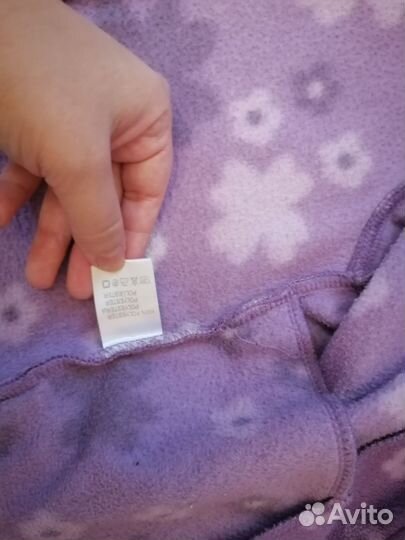 Флисовая кофта для девочки 92