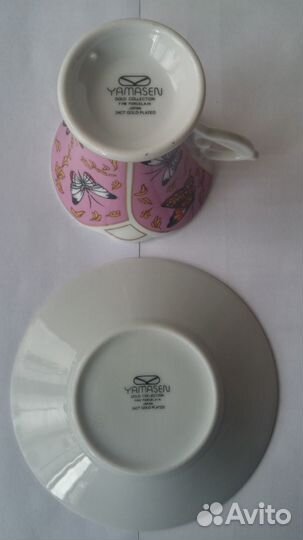 Позолоченная фарфоровая чашка 24 карата Yamasen