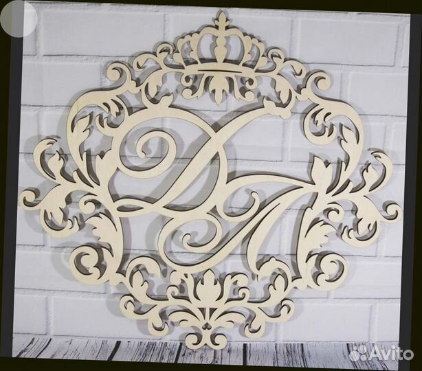 Монограмма на свадьбу / свадебный герб