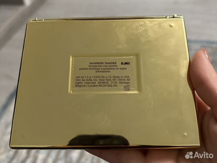Палетка теней tarte tartalette toasted оригинал