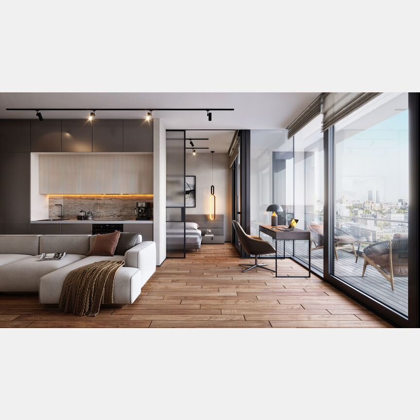 1-к. квартира, 60,3 м², 12/18 эт.