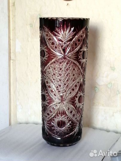 Большая ваза СССР. Н-45 см. Толщ. 1,5 см. 5,4 кг