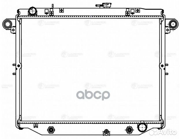 Радиатор охл. для а/м Toyota Land Cruiser 100