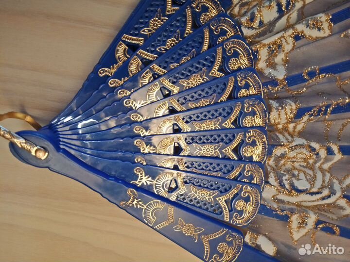 Веер большой из ткани