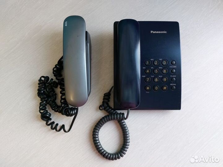 Стационарный домашний телефонAEG,Panasonic рабочий