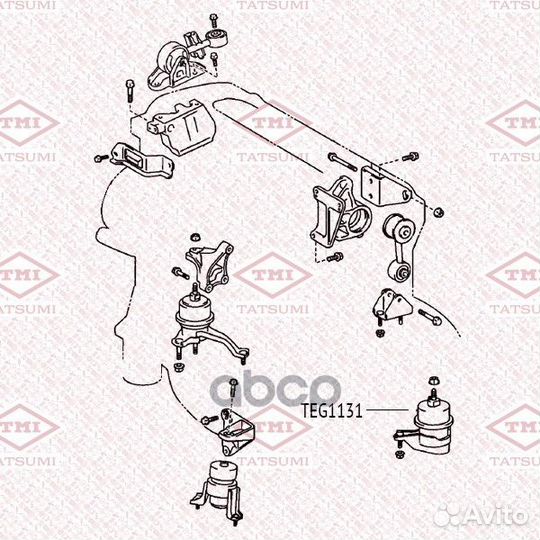 Опора двигателя левая TEG1131 tatsumi