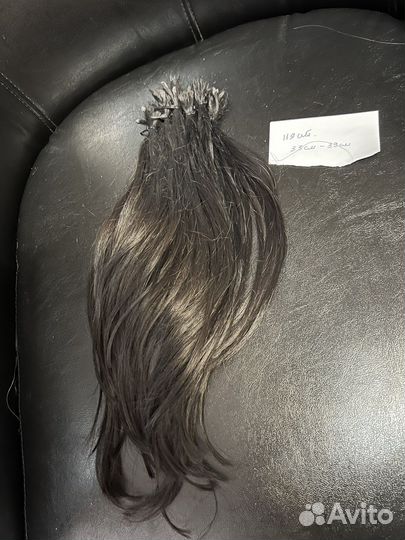 Волосы для наращивания б/у, 39 см-119 капсул