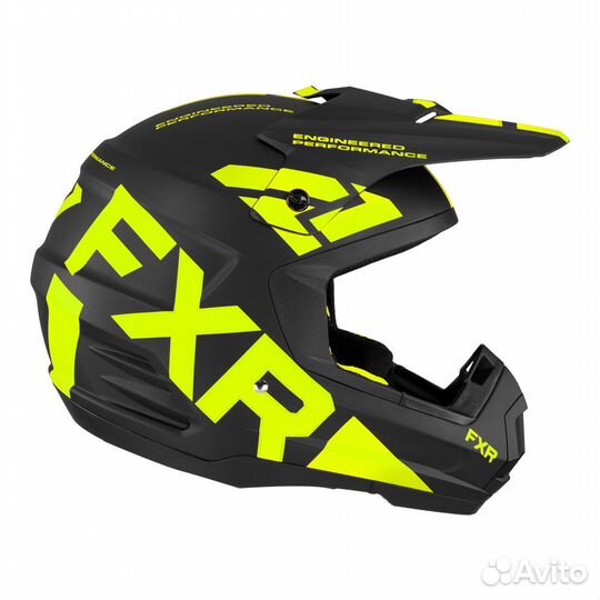 Шлем FXR Torque Team Black/Hi Vis, XL