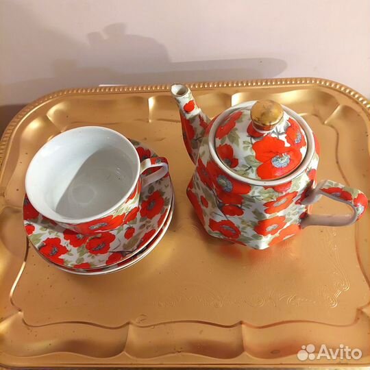 Чайный сервиз Кузнецова,фарфоровая посуда