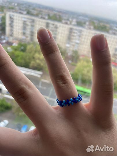 Кольцо из бисера