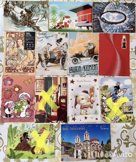 Чистые открытки из Чехии, Германии и др