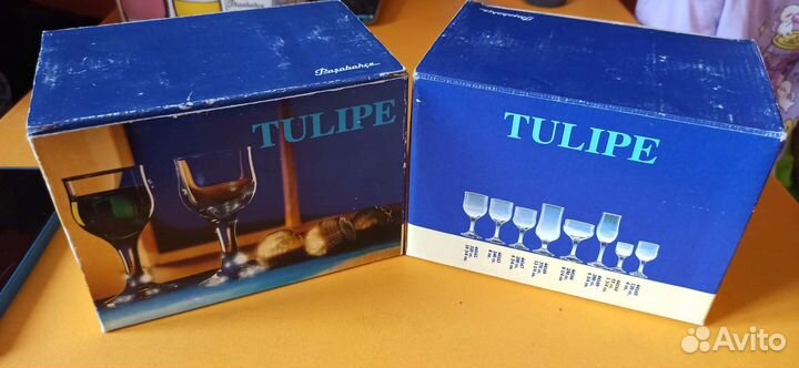 Фужер/рюмка маленькая стеклянная в коробке