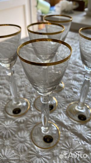 Чешское стекло, рюмки