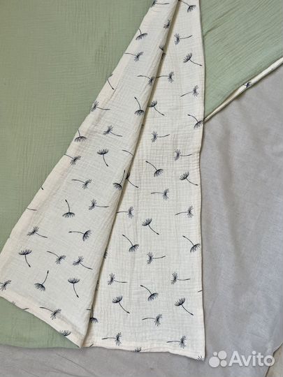 Детский плед из муслина 90x110