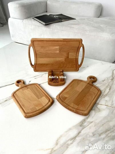 Набор разделочных досок на подставке