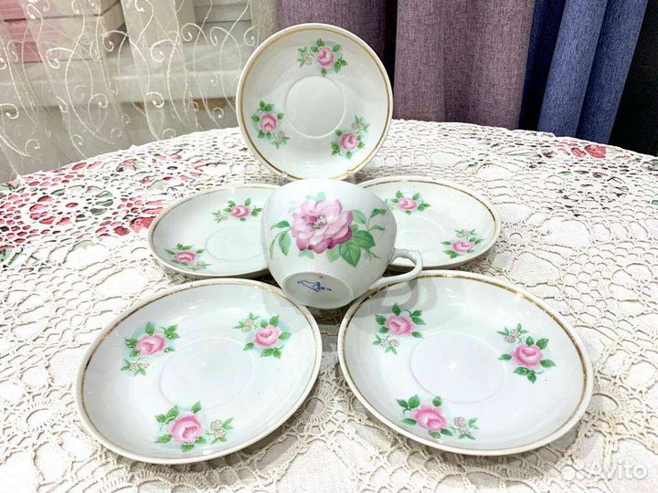 Блюдца, чайные пары, много, листайте